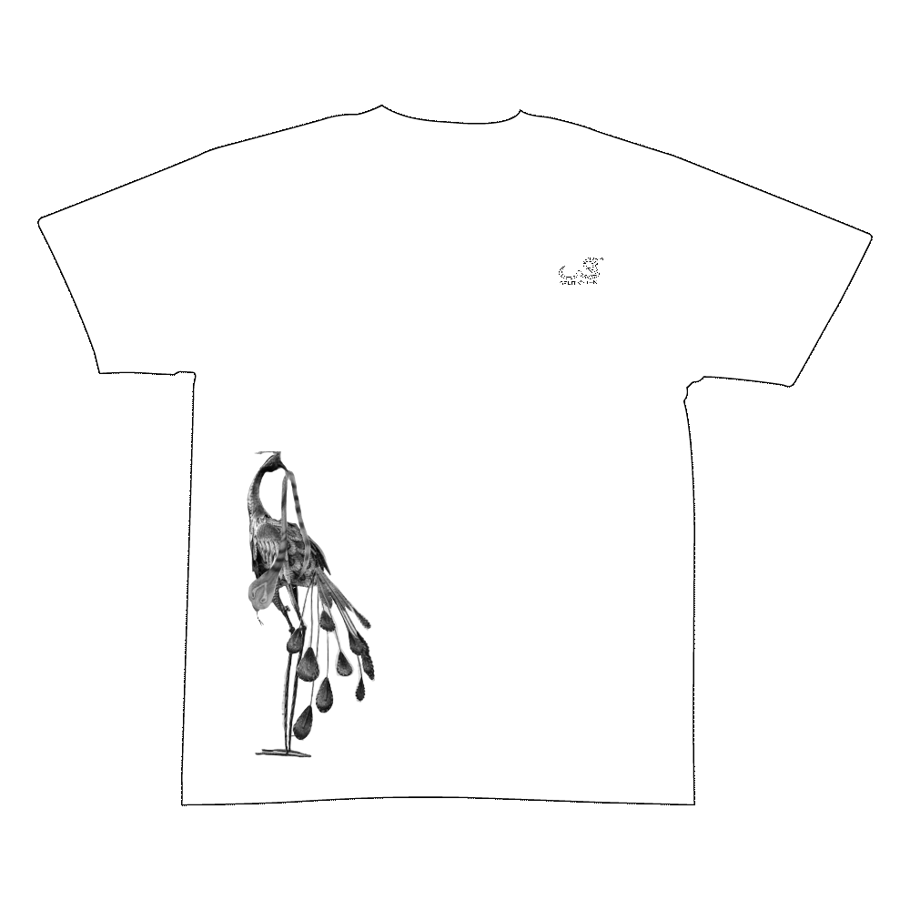 デジタルストリートブランド【SPLIT+TAN】ロゴ入りデザインTシャツ／ホワイト(Sサイズ)