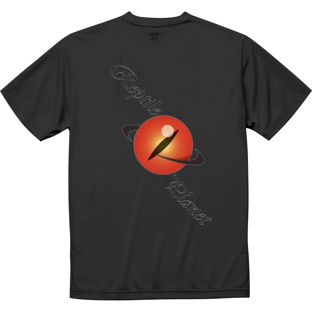 ReptilePlanetバックプリントドライシルキーTシャツ