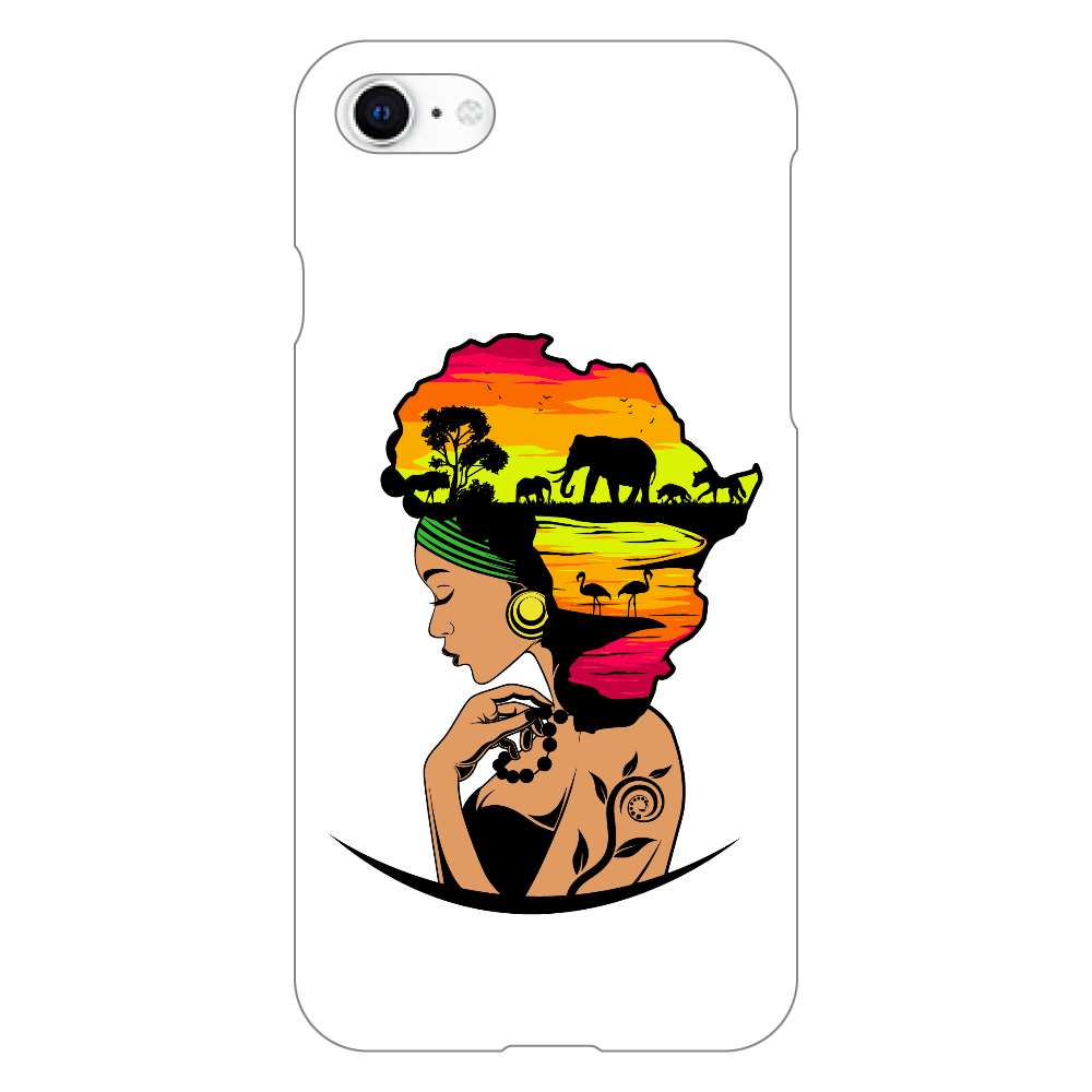 iPhoneSE iPhone8 iPhone7 ケース African Goddess
