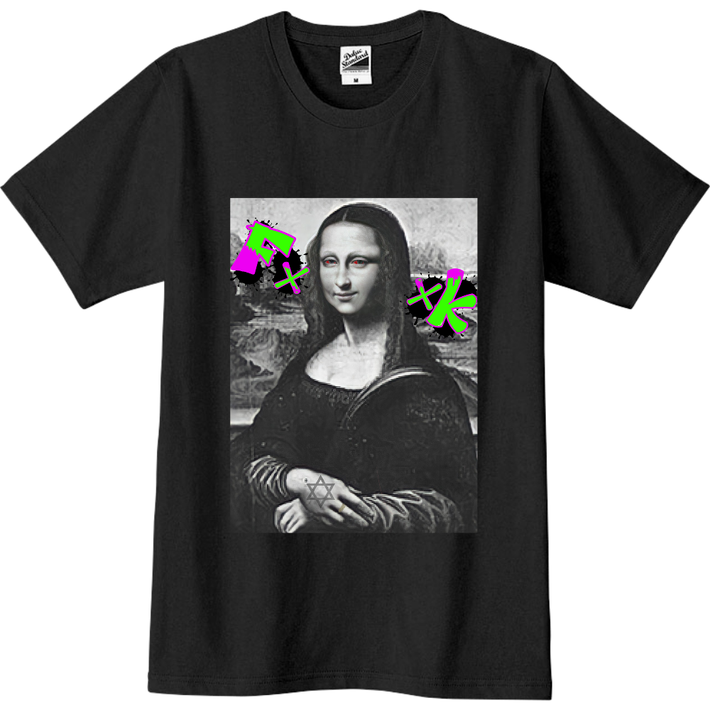 グラフティモナリザTシャツ ブラック