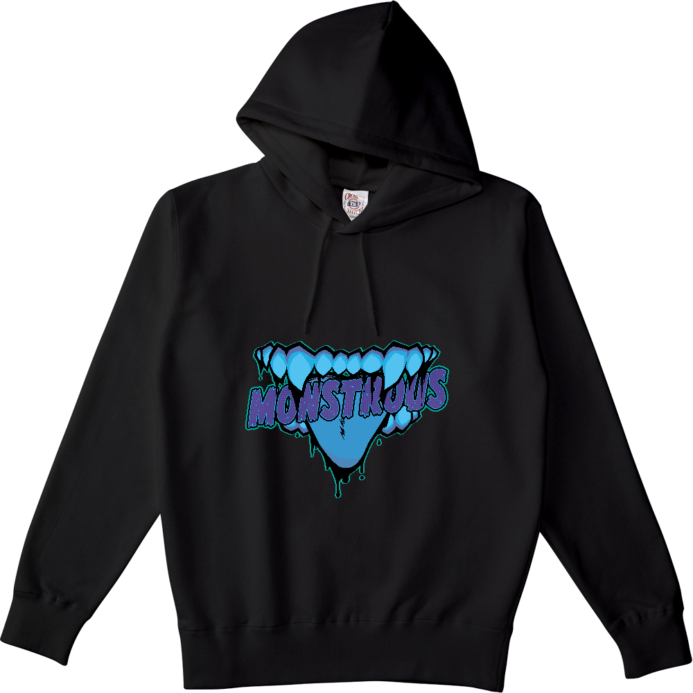 ケモノぽいキバパーカーC（ブルー）