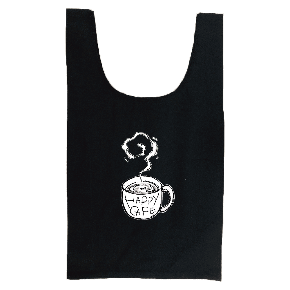 Happy Cafe Cupイラスト エコバッグ オリジナルtシャツを簡単自作 無料販売up T 最安値