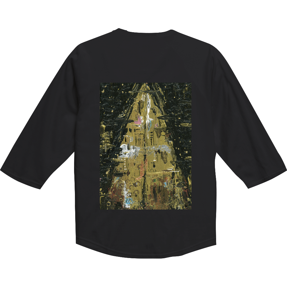 記憶の扉・七分丈Tシャツ（背面印刷）