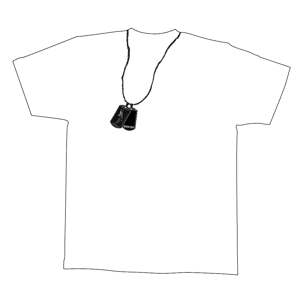 【SPLIT+TAN】ロゴDOGTAG Tシャツ