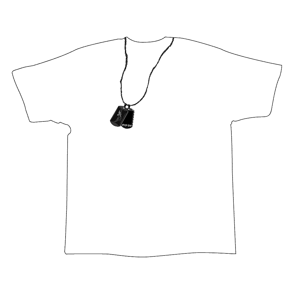 【SPLIT+TAN】ロゴDOGTAG Tシャツ