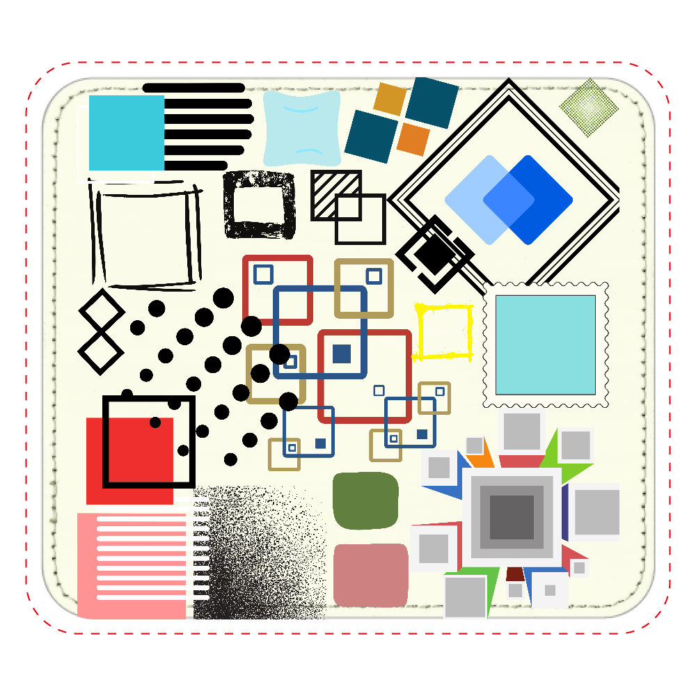 クリブカ スクエアーズ　マウスパッド