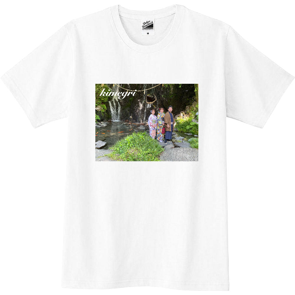 kimegri 玉簾の滝Tシャツ お着物ver.