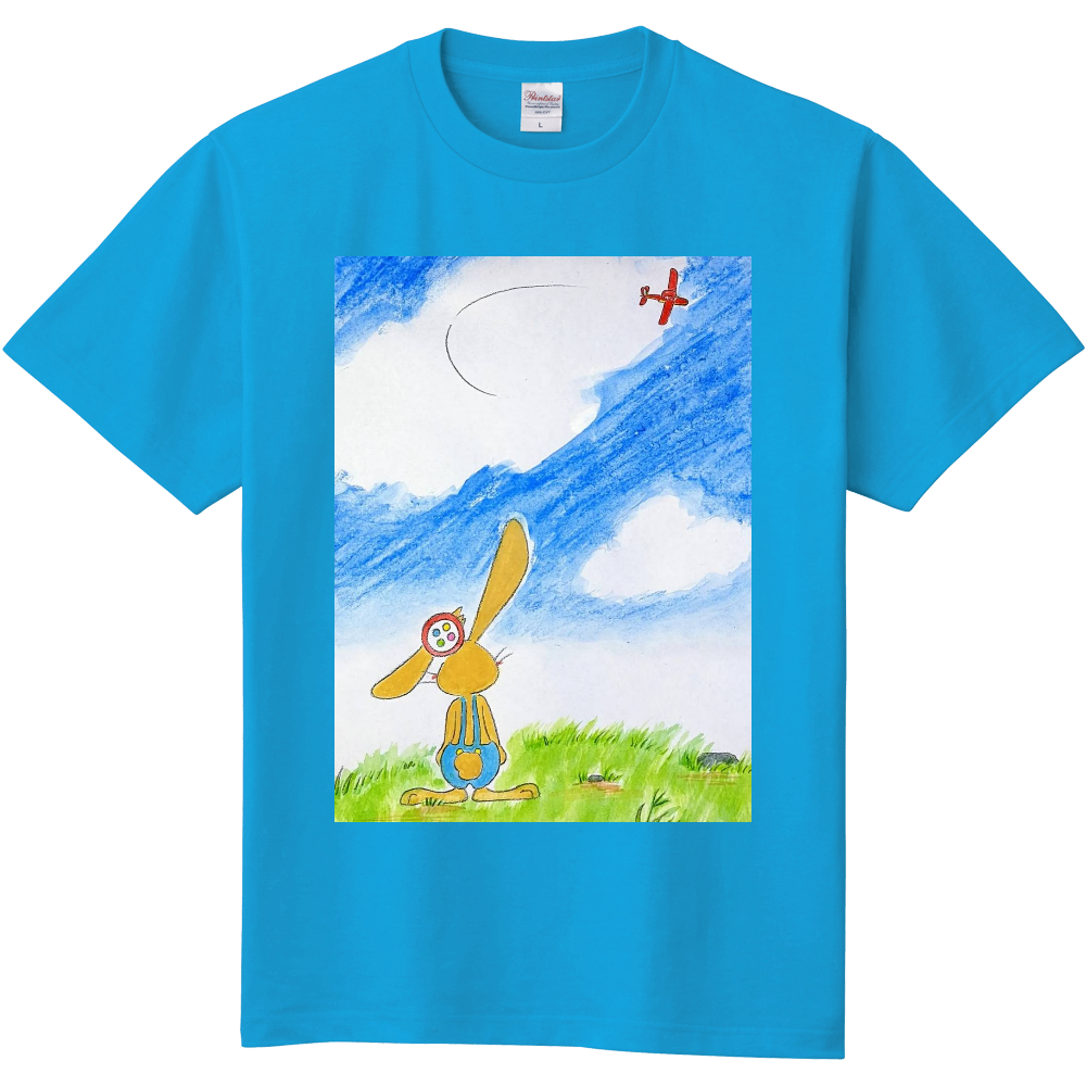 飛行機ぴょん 子供サイズ ターコイズ