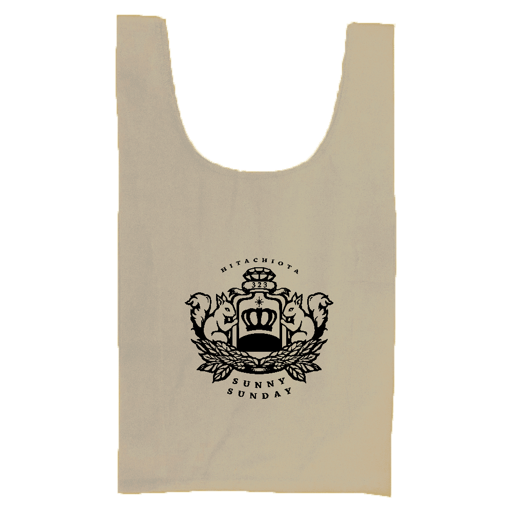 サニサンロゴマルシェバッグ ベージュ