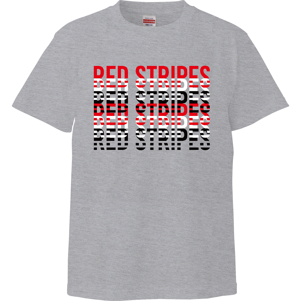 RED STRIPES #05 T-shirt Gray