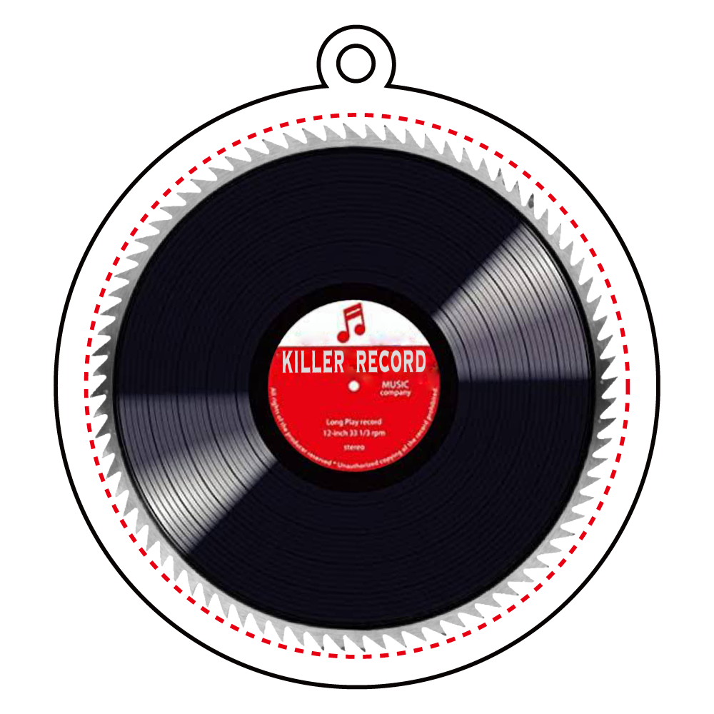 定番ロゴ／オリジナルアクリルキーホルダー丸型(10cm)