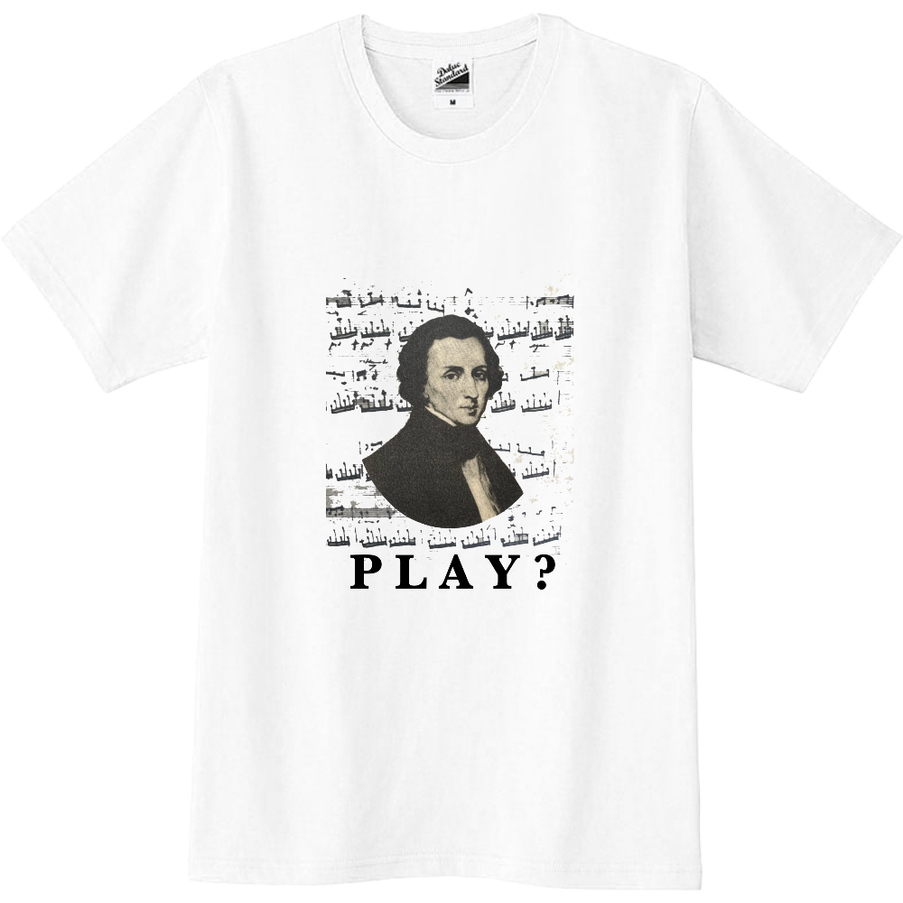 Chopin Tシャツ ホワイト 白|オリジナルTシャツのUP-T