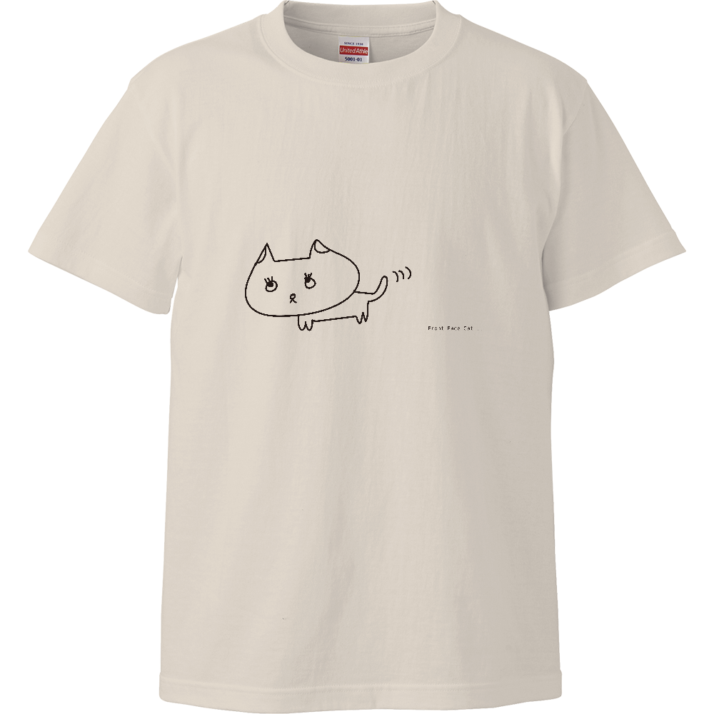 正面猫 オリジナルtシャツのup T