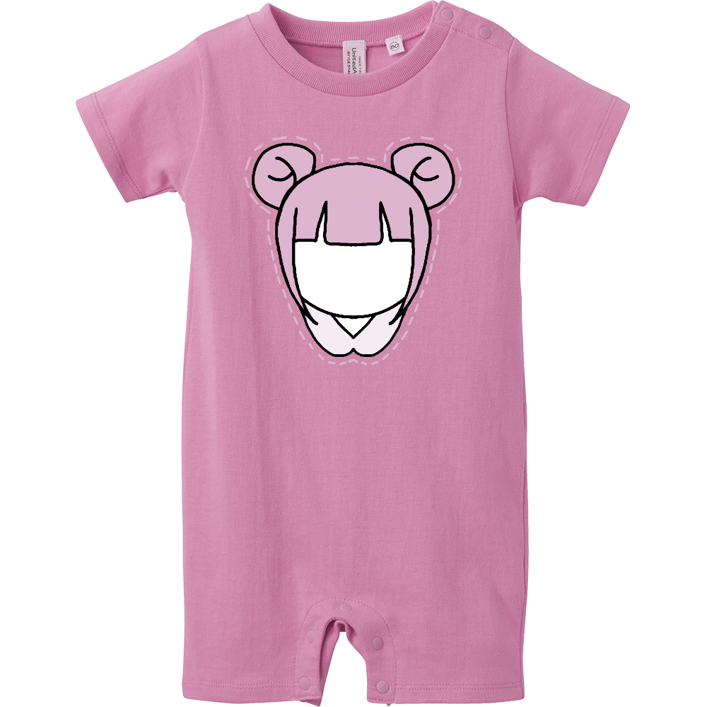 にじいろが~る ぴんくちゃん ベイビーロンパース ピンク