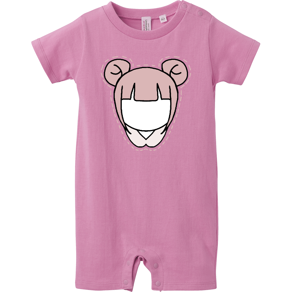 にじいろが～る　れっどちゃん　ベイビーロンパース　ピンク