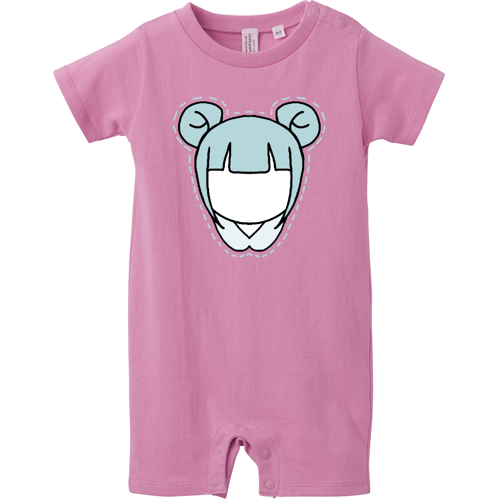 にじいろが～る　らいとぶる～ちゃん　ベイビーロンパース　ピンク