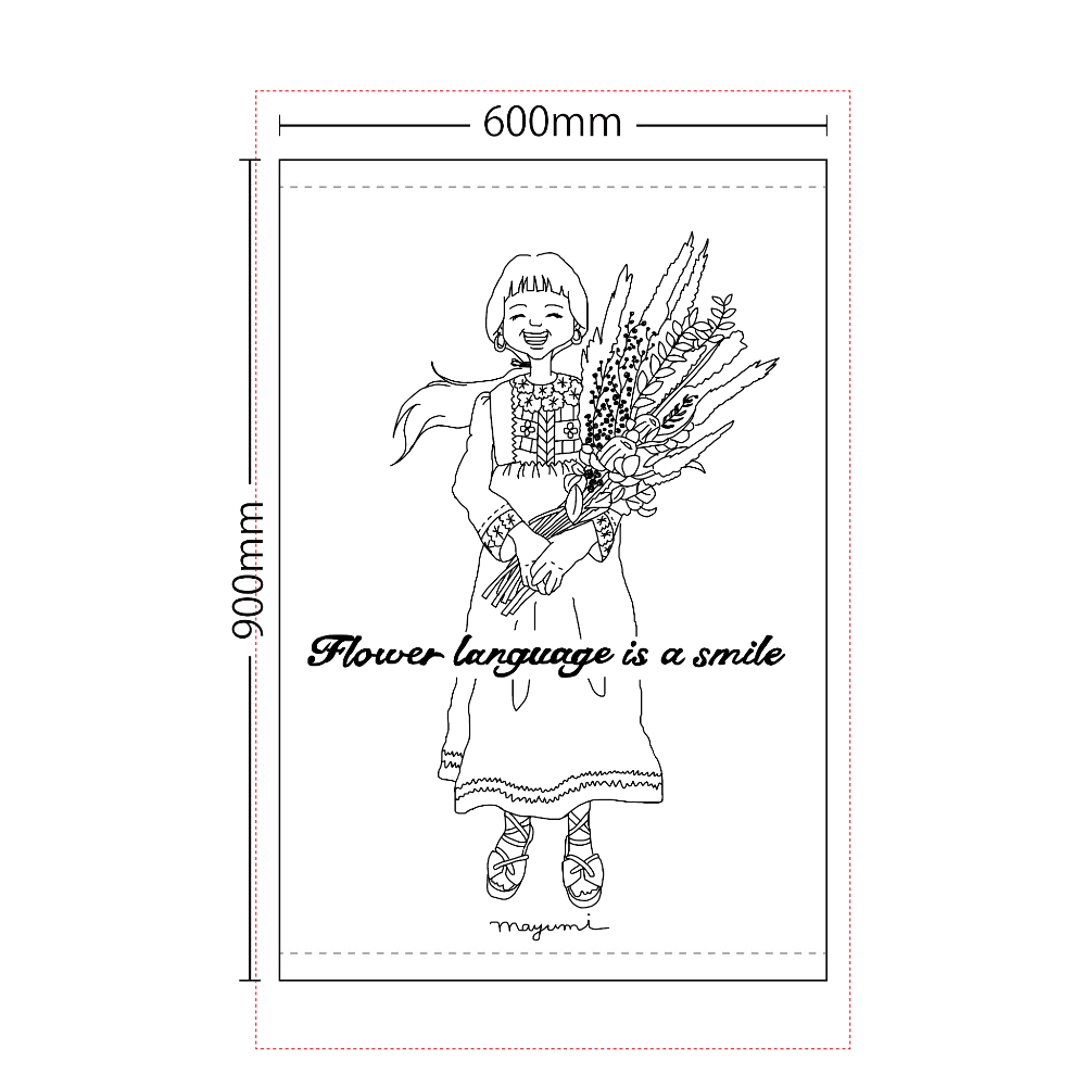 【オーダー例】ショップグッズ(タペストリー)