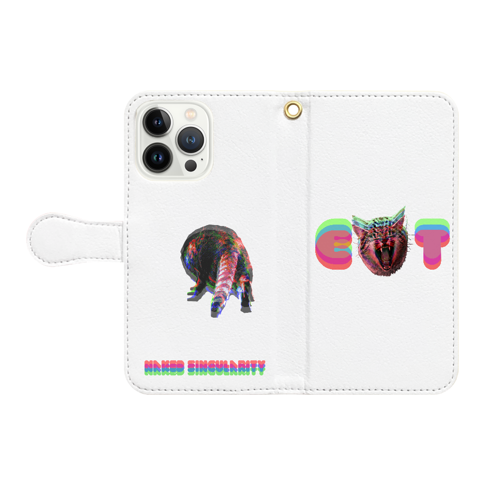 CAT!  手帳型ベルト付きiPhone13 Proケース