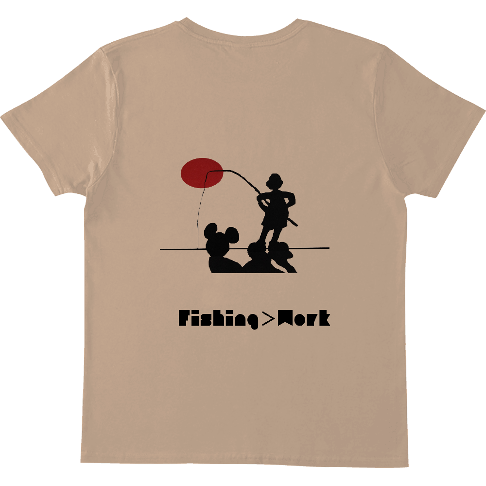 仕事より釣りTシャツ