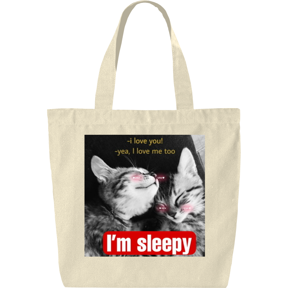 Sleepy cat トートバッグ