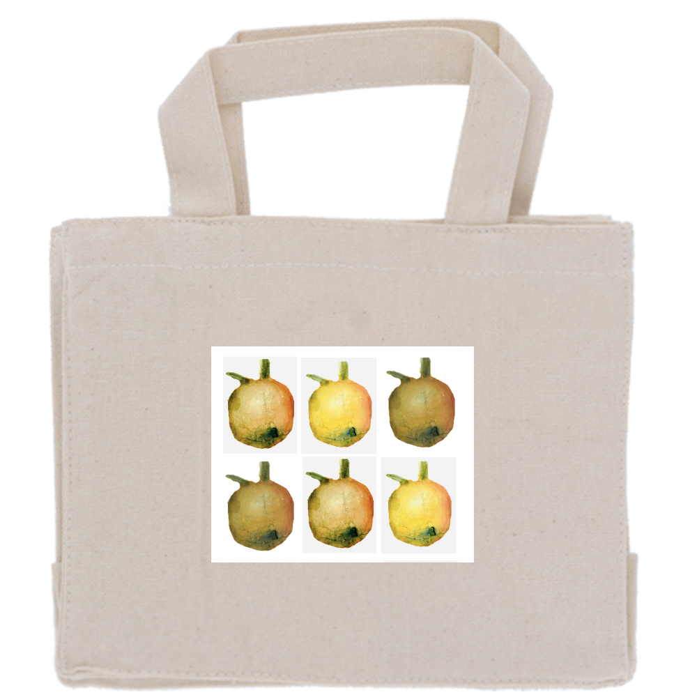 木の実 実 キャンバスボックスランチトート / ナチュラル