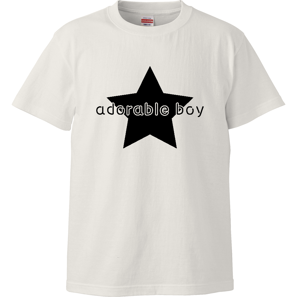 子供服 adorable boy Tシャツ ホワイト／100,110,120,130,140 up007