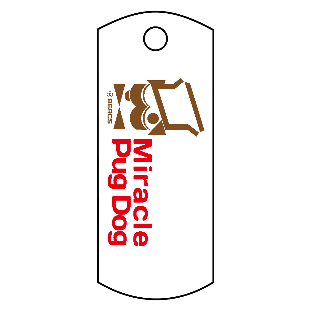 MIRACLE PUG DOGキーホルダー