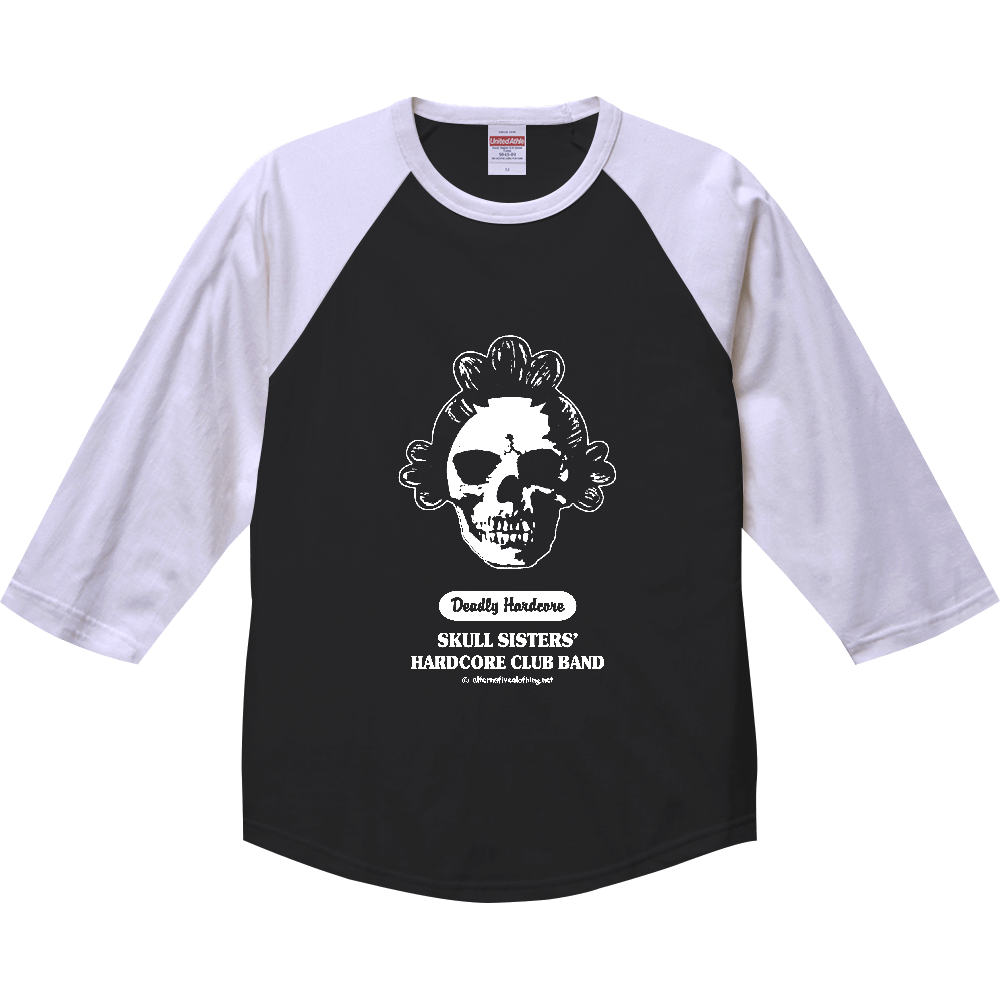 スカル姉さん サザエ ラグランT 七分袖Tシャツ