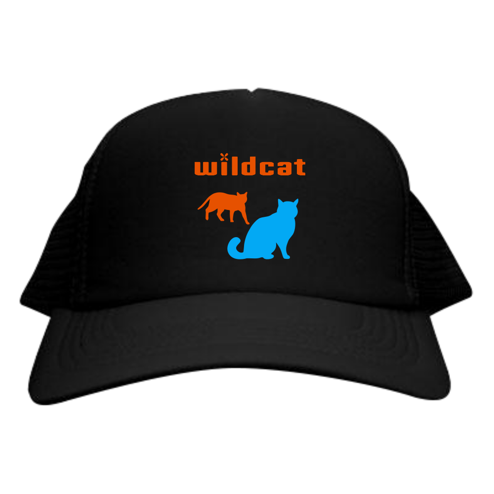 ワイルドキャット メッシュキャップ ブラック
