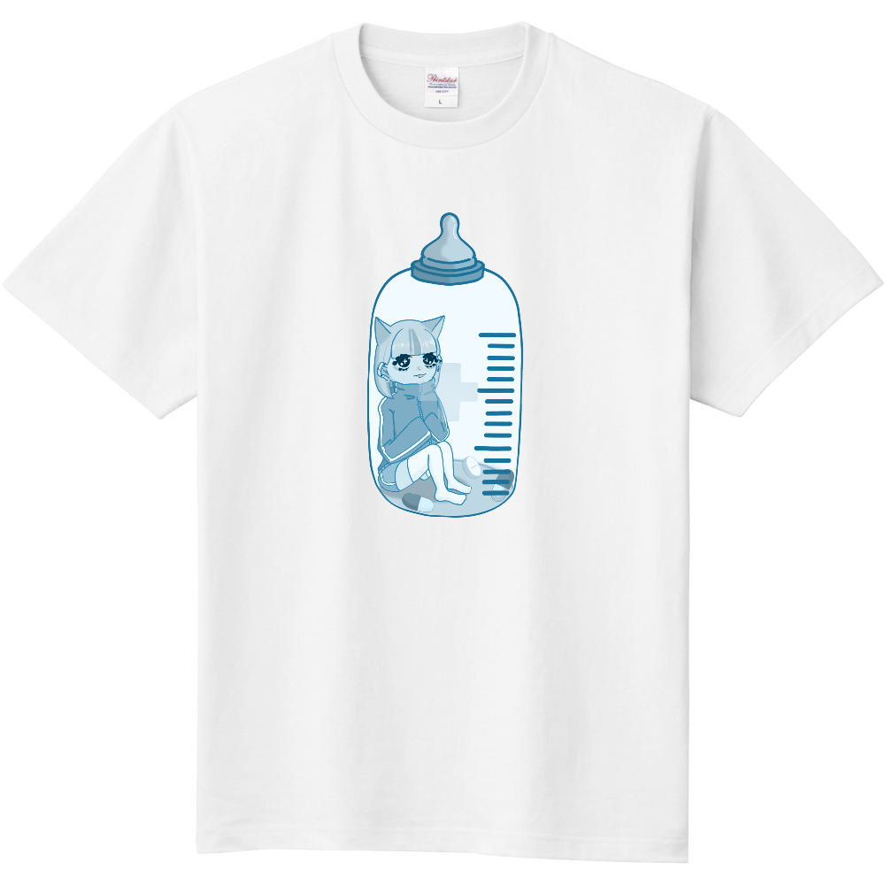 水色系統サブカルちゃん|オリジナルTシャツのUP-T