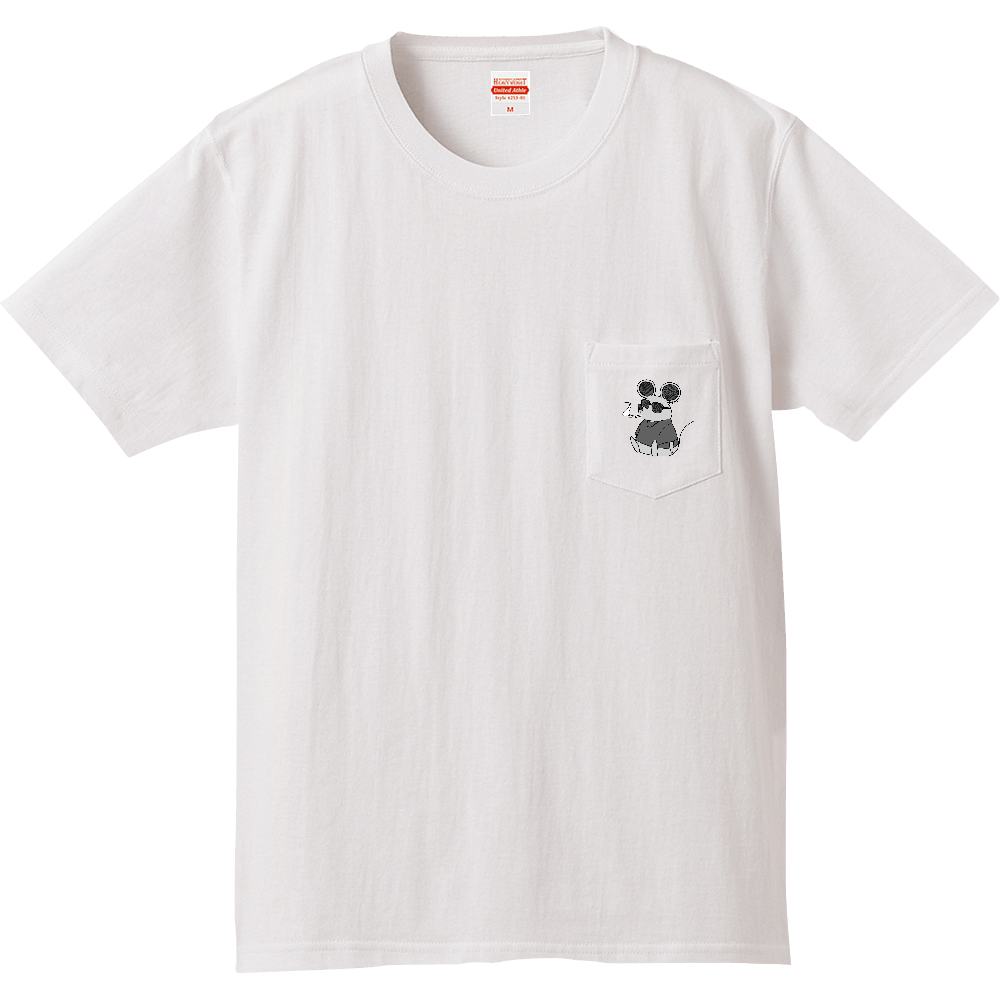 ポケットneju_Tシャツ_ホワイト