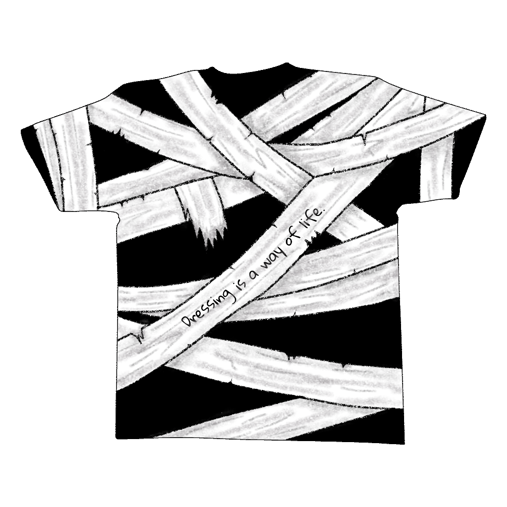 ミイラな包帯Tシャツ(L)