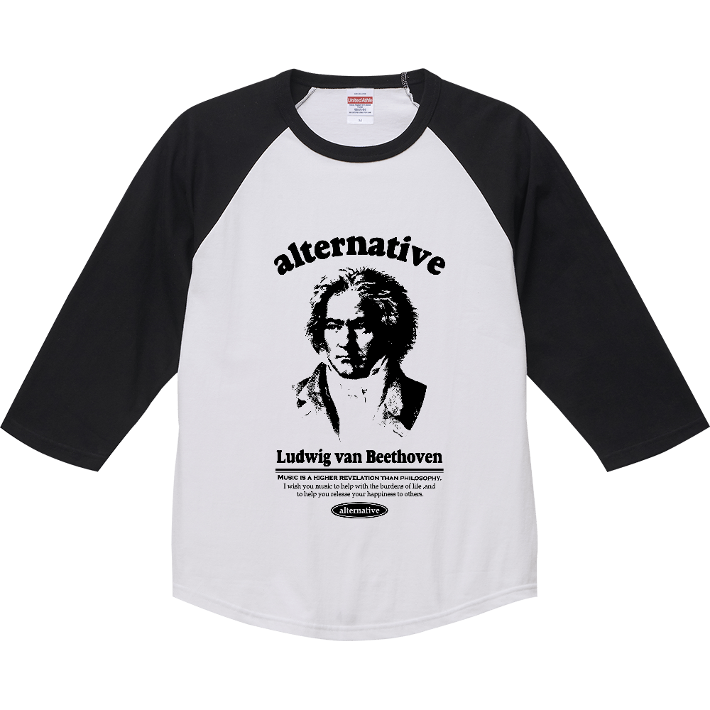 【実店舗未発売】ベートーベン 七分袖 Tシャツ