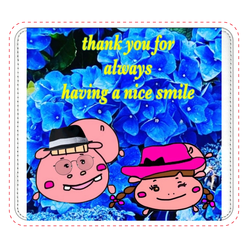 お花とカバカップル