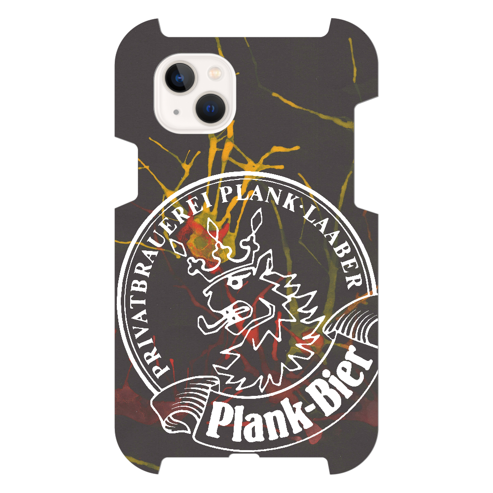 iPhone14 Plus ハードケース　プランク黒スプラッシュ