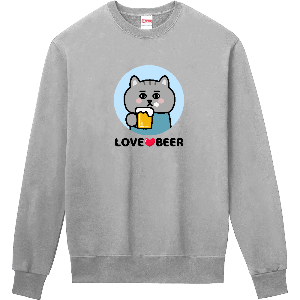 かわいい猫・グレイ君「LOVE BEER」