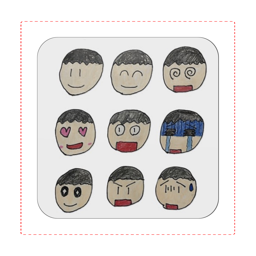 喜怒哀楽ハンカチ