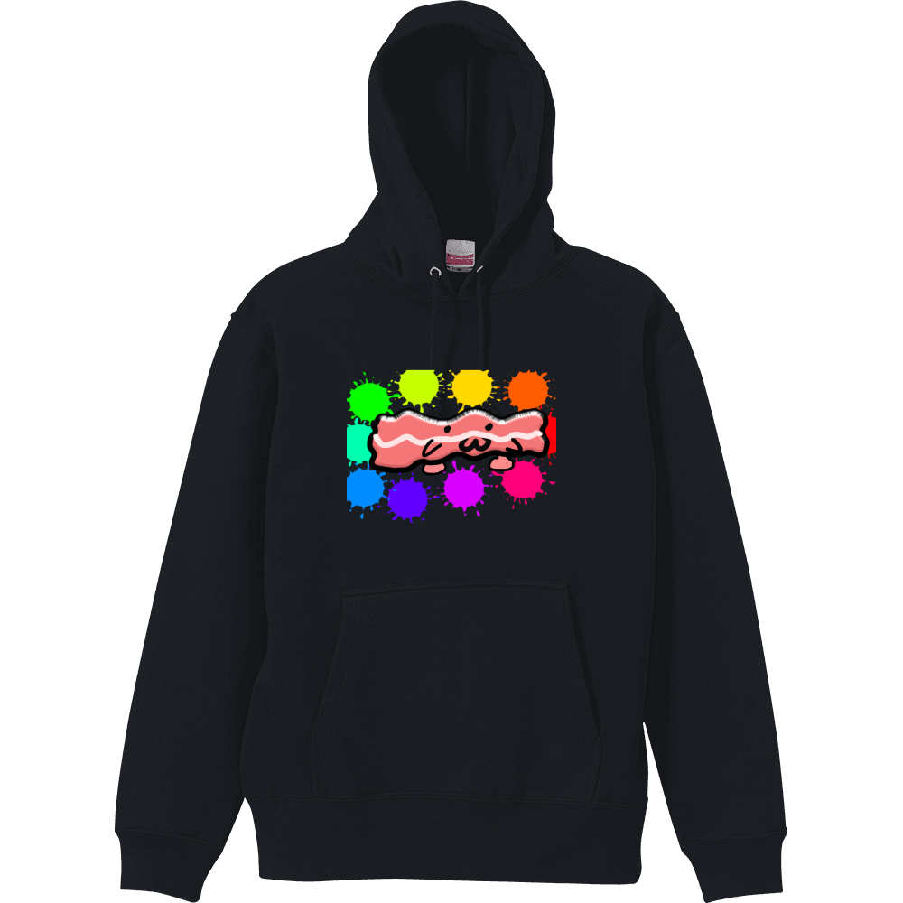 カラフルパーカー　伝説のべーこんモデル