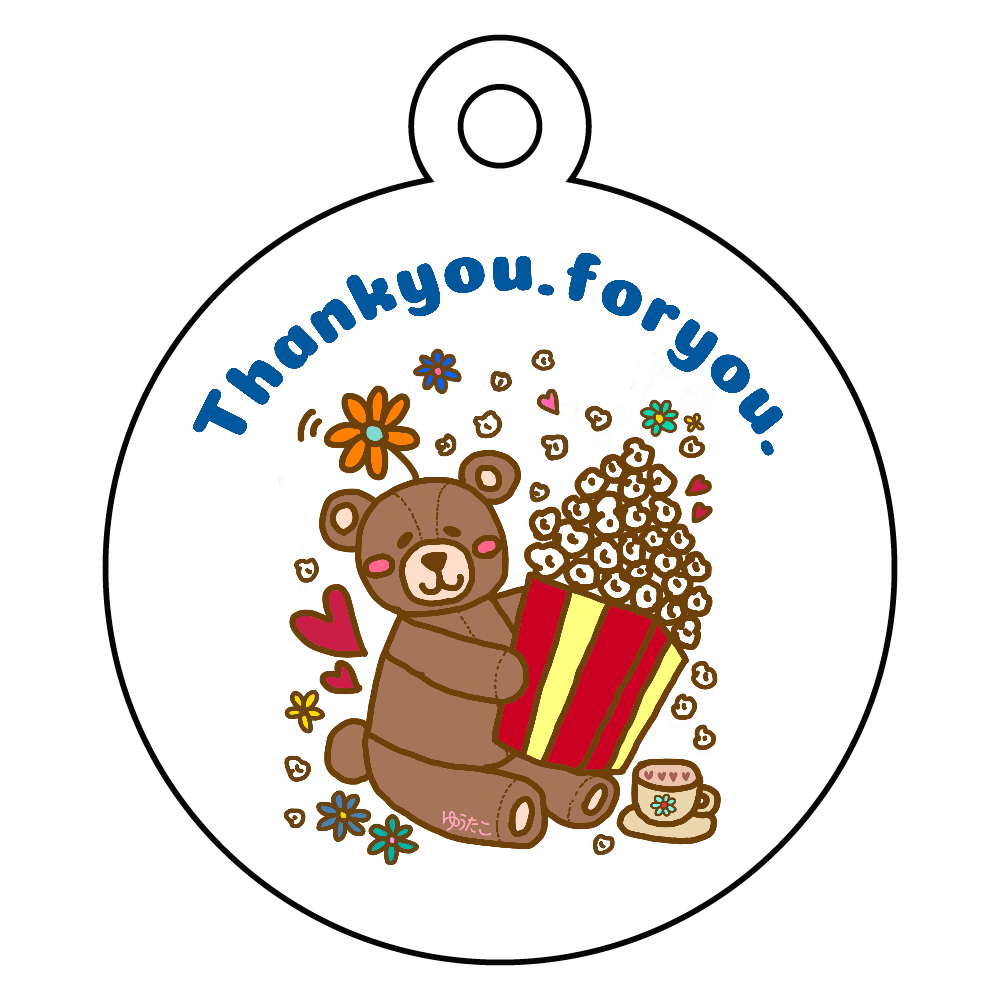 Thankyouキーホルダー＊クリア