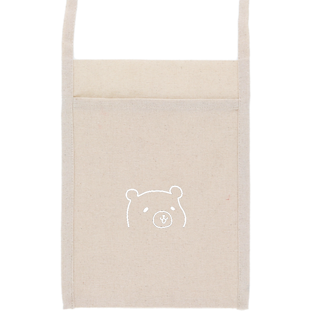 ゆるりんくまくん白ver.サコッシュ