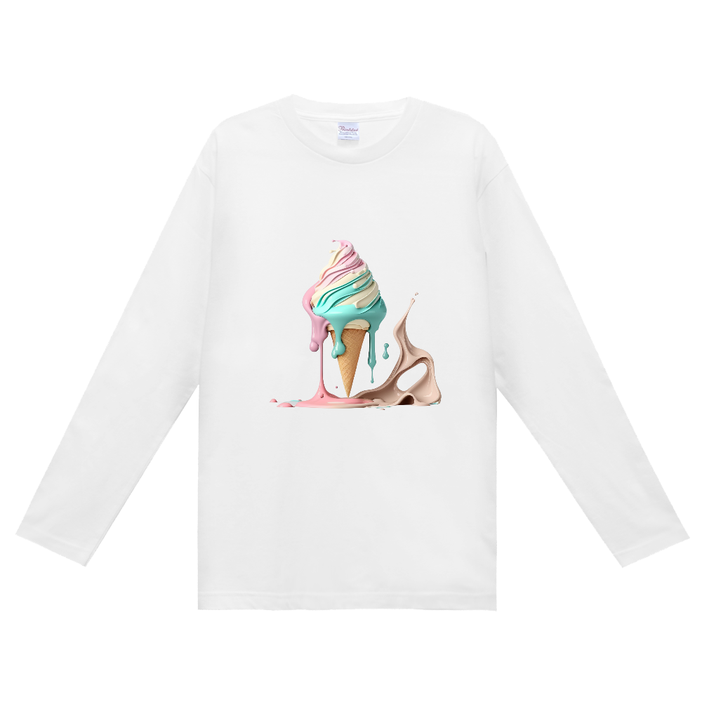 カラフルアイスクリームロンT9|オリジナルTシャツのUP-T