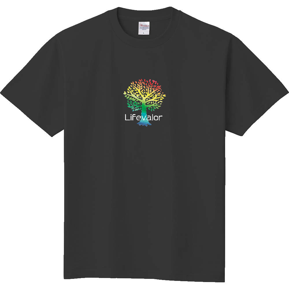 T-shirt-Bl F/胸中ツリーB/裏上QR