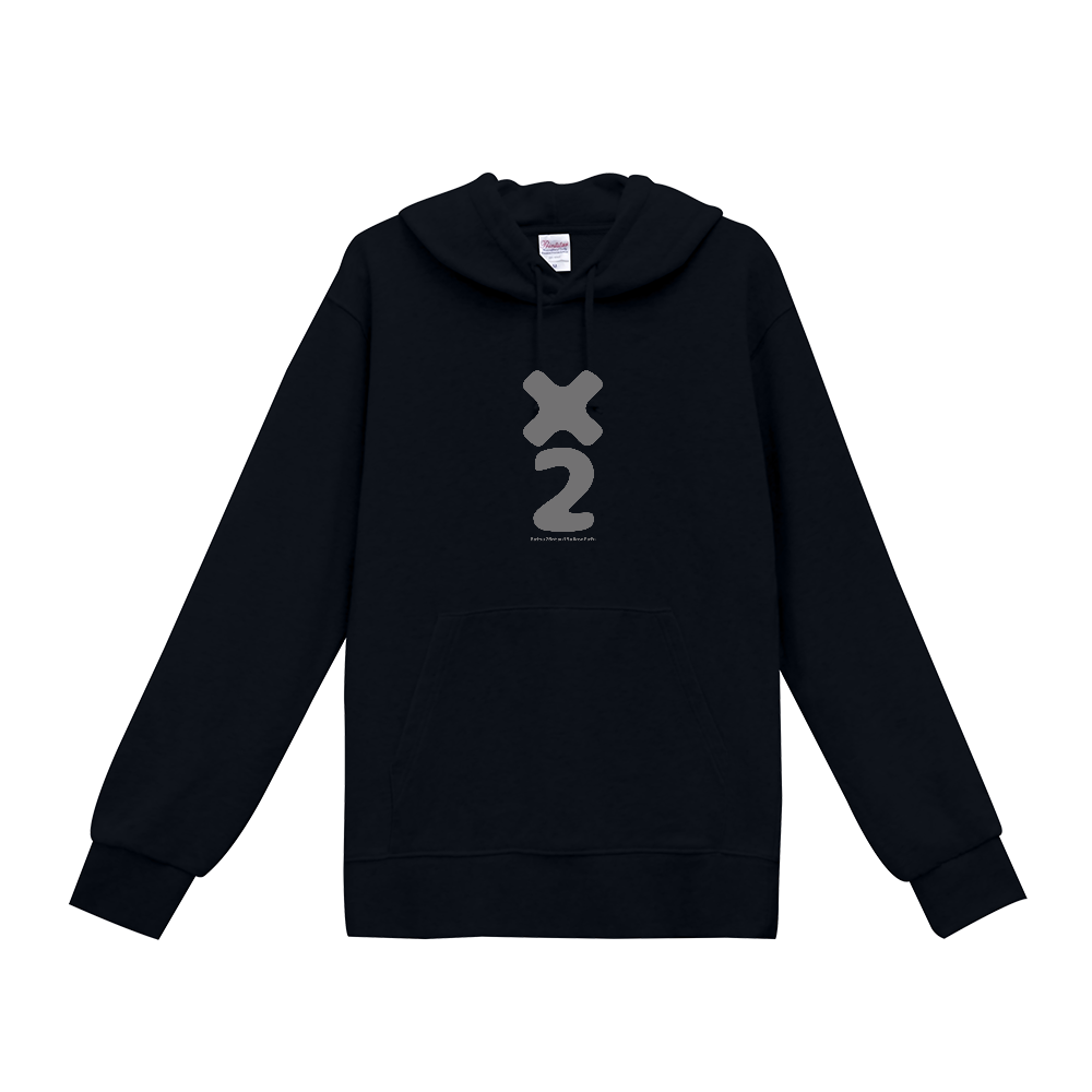 バツ2パーカー（黒）
