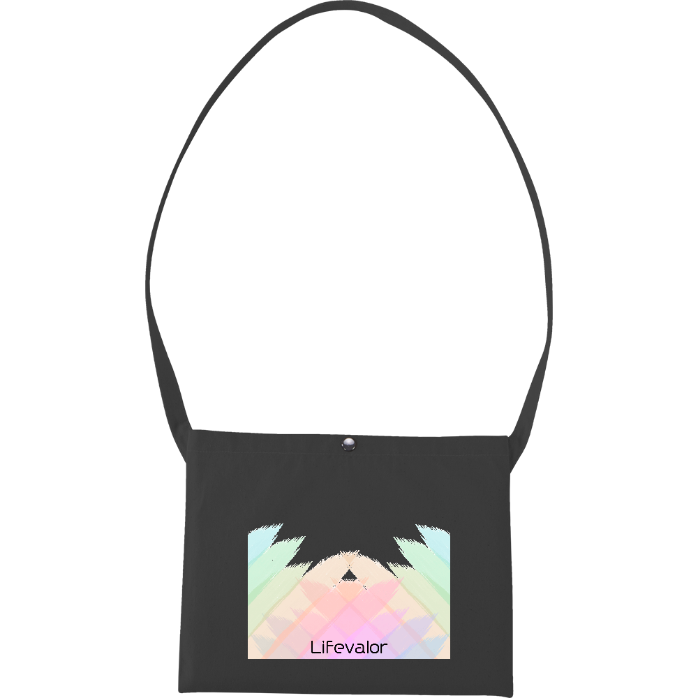 プチプラが魅力のキャンバス素材のサコッシュ/ロゴデザイン