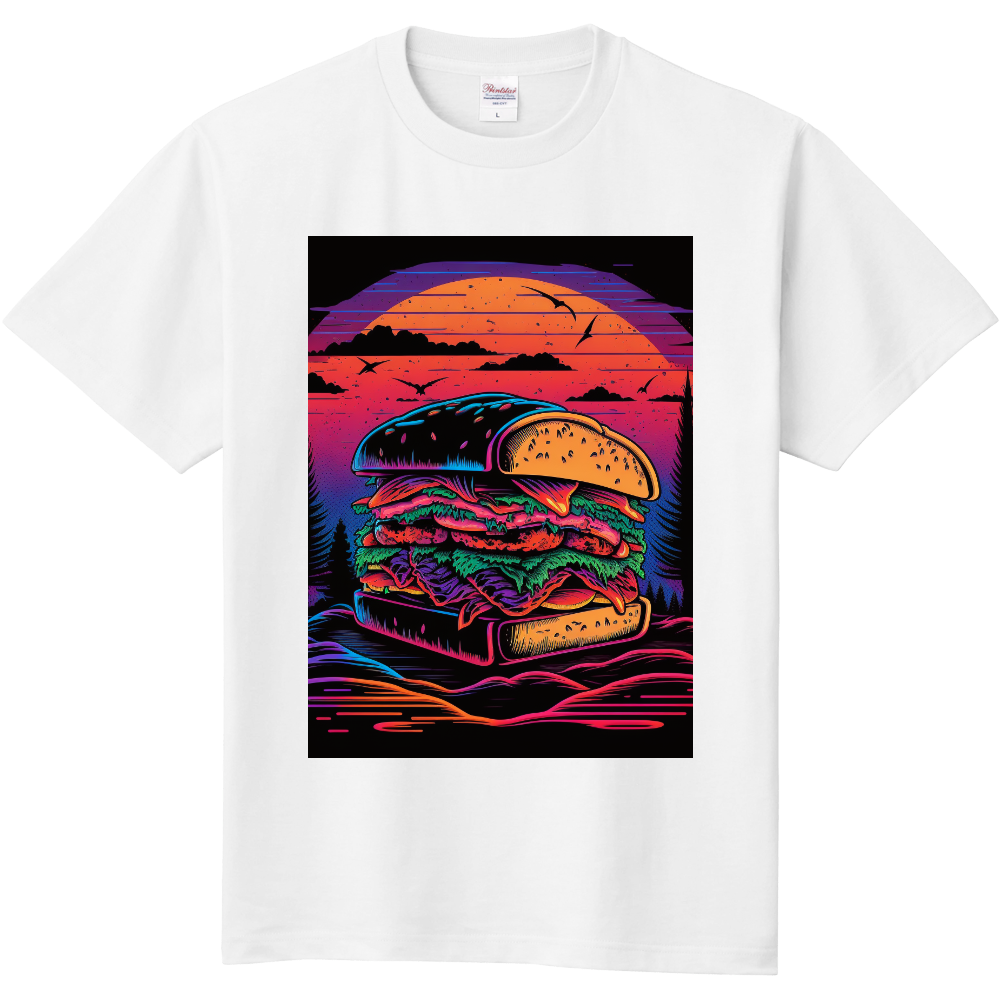 retro burger|オリジナルTシャツのUP-T