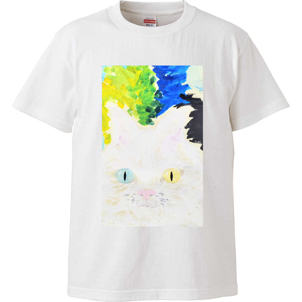 白猫 オッドアイ|オリジナルTシャツのUP-T