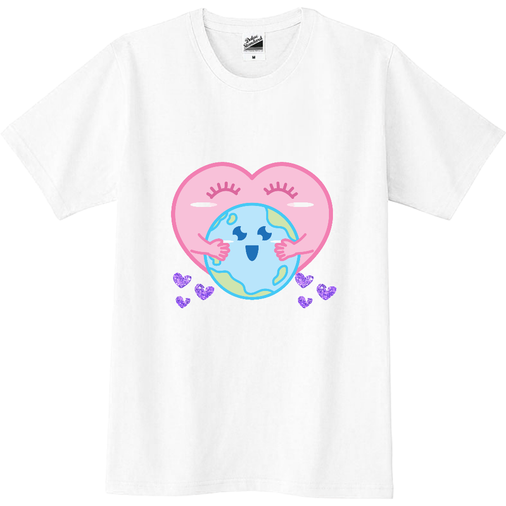 地球さん　愛している　セール品１-【セール価格】ジャパンフィットスリムTシャツ
