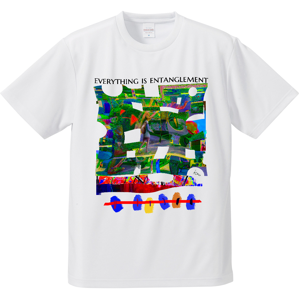 everything is entanglement-ドライアスレチックTシャツ
