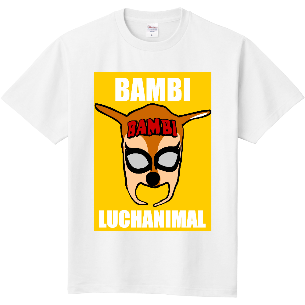 LUCHAバンビマスクTシャツ/LUCHANIMAL FACE|オリジナルTシャツのUp-T