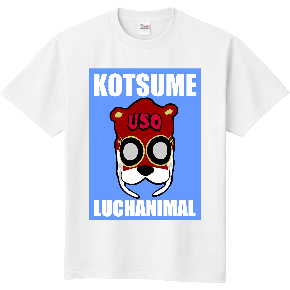 LUCHAコツメカワウソマスクTシャツ/LUCHANIMAL FACE|オリジナルTシャツのUp-T